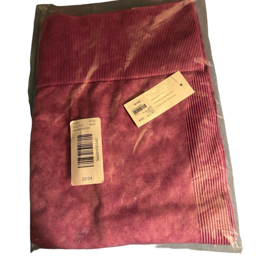 LIVI 22/24 Lane Bryant High-Rise Seamless 7/8 Active Tights New Pink Blush - Picture 2 of 2